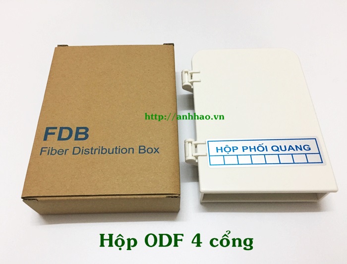 Hộp phối quang ODF 4 cổng treo tường